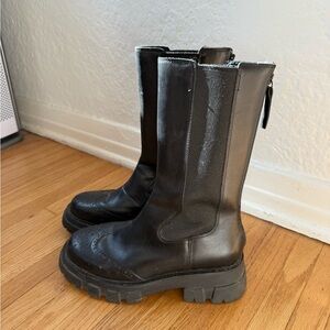 Ash Platform Leather Boots